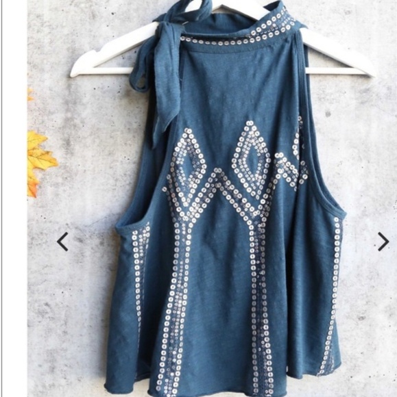 NWOT Free People Glitter City Tank - Picture 3 of 7